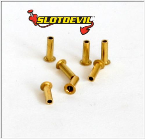 Slotdevil Leitkielsteckhülsen Messing (12 Stück)