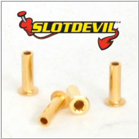 Slotdevil Leitkielsteckhülsen vergoldet (4 Stück)