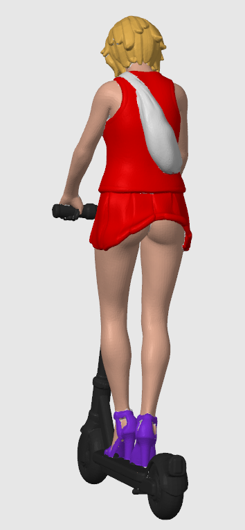 Zuschauer Lea mit Roller 132