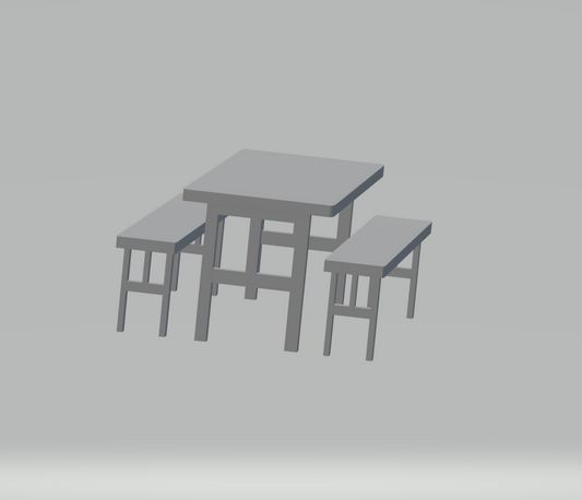 Bierzelt / Partygarnitur 3 Teilig 1:32 SSPG132