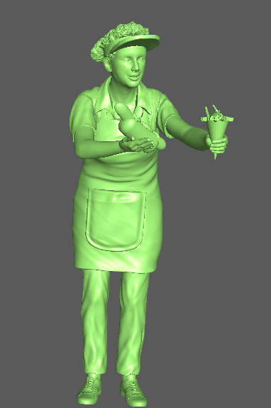 Verkäuferin Britta -Bratwurst + Pommes- 1:32