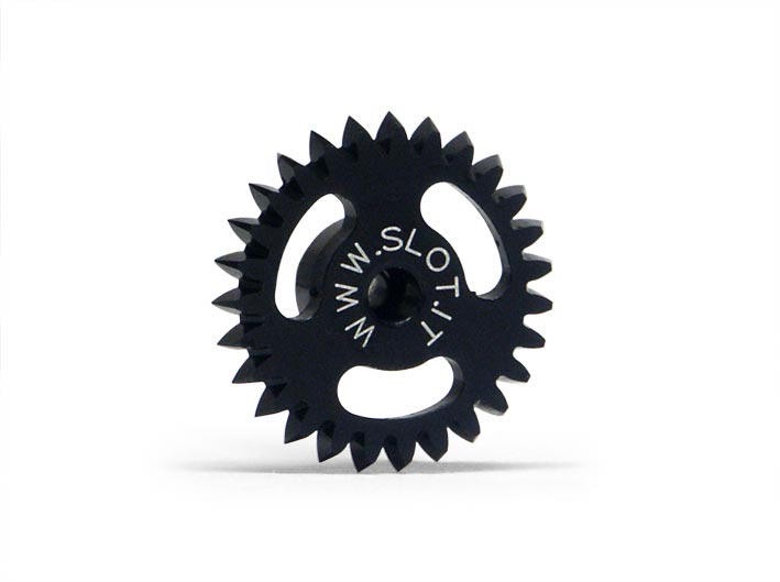 Slot It Anglewinder Zahnrad 27Z f.Ø2,38mm M50 Ø16mm Alu GA1627e