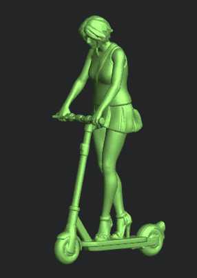 Zuschauer Lea mit Roller 132