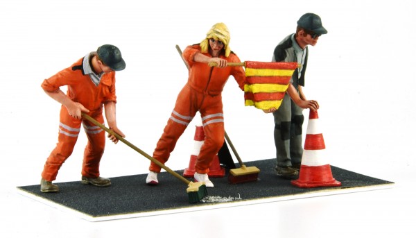 Streckenposten Set A High Detail Resin Collectors Edition m.3 Figuren u.Zubehör