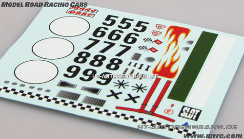 Decalsatz Track Day & Racing B Start Nr. 5-9 1:32