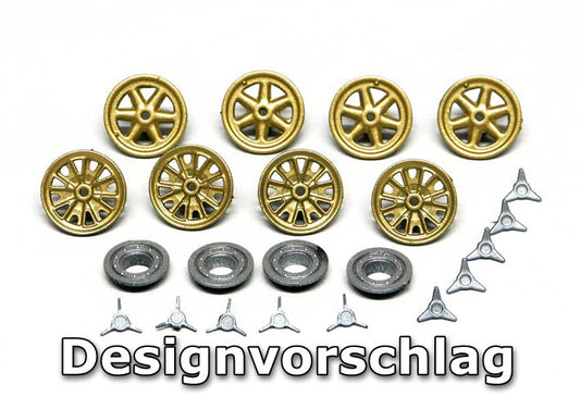 Slot It Felgeneinsätze Ford GT (4Stk) PA46
