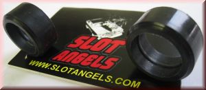 Slotangels Silikonreifen schwarz 24,5x12 XLot (2Stück)