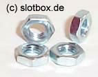 Slotdevil Leitkielmutter 3/16" Stahl verz. (4 Stück) 200500018