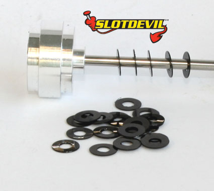 Slotdevil Distanzen schwarz f. 2,38mm Breite 0,2mm (30 St) 20152050