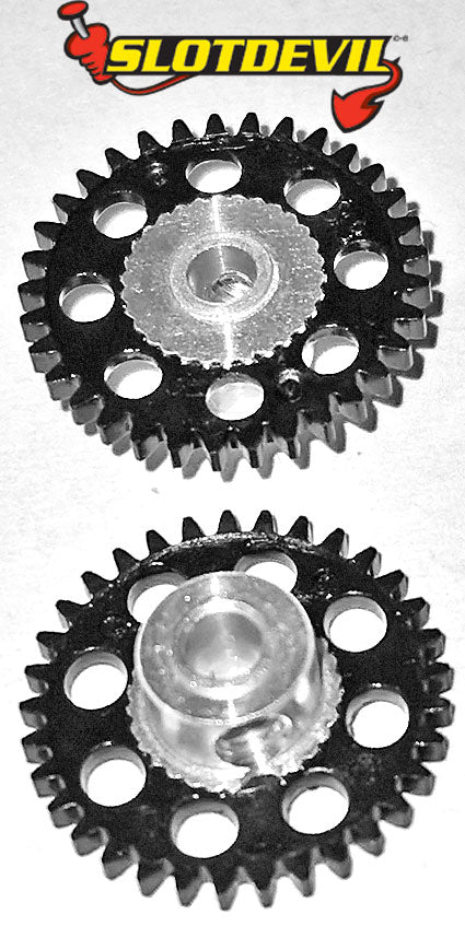 Slotdevil Spurzahnrad 3,0 mm V2 33 Zähne schwarz 20250633