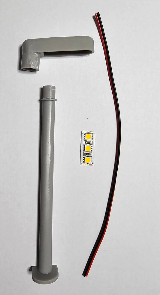 Laterne Bausatz mit SMD Kaltweiss  1:32