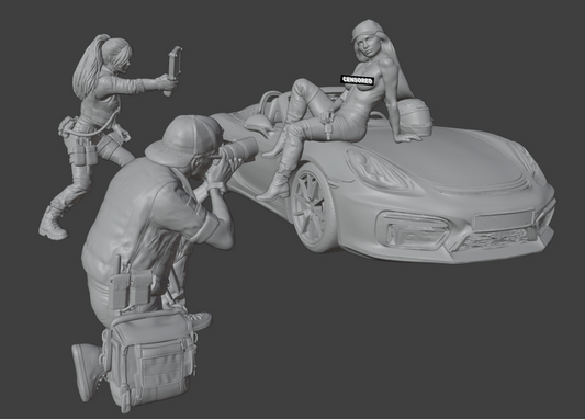 Shooting Centerfold ohne Auto 1:32