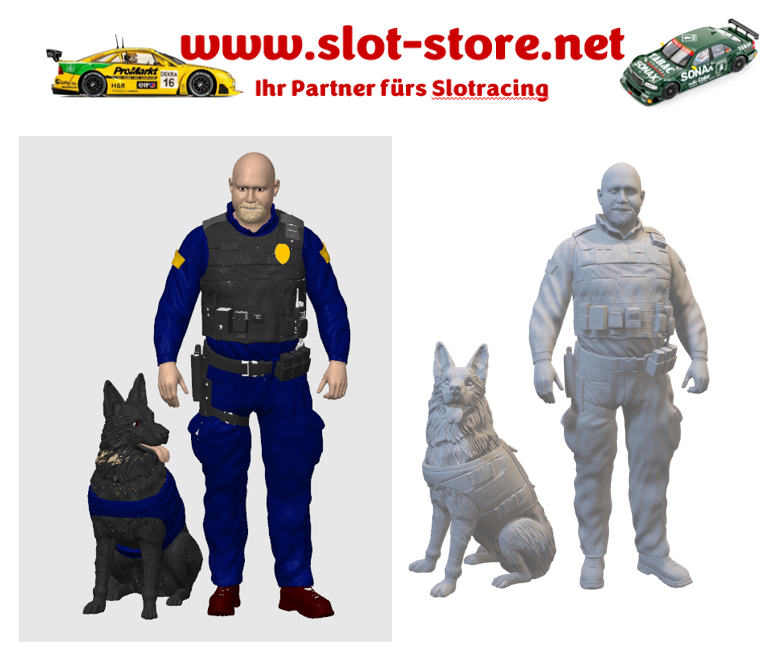 Security Werner mit Hund 1:32