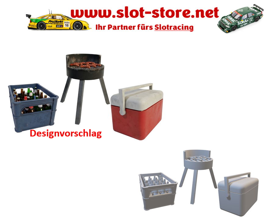 Camping Set 3 teilig 1:32