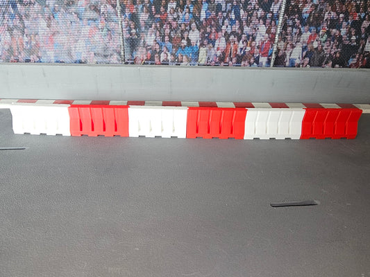 Streckenbegrenzung "Barrier" Rot-Weiss (6.Stk)