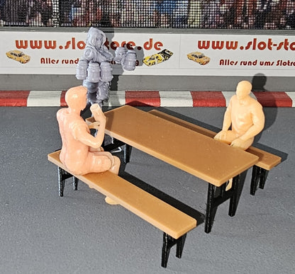 Bierzelt - Partygarnitur 3 Teilig BiColor -2- 1:32