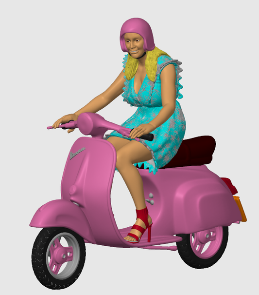 Zuschauer Bella mit Roller 1:32