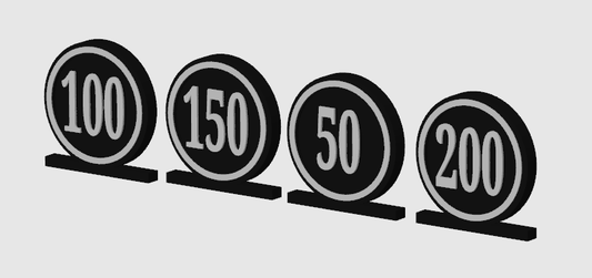Track Markers / Hinweisschilder Set 5