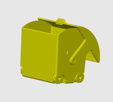 Müllcontainer mit Schwenkdeckel 1:32