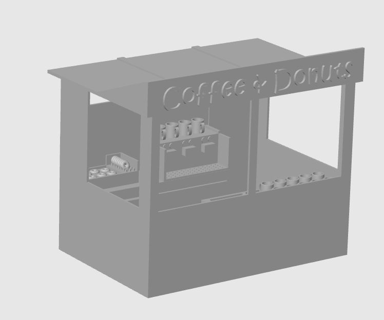 Verkaufsstand Coffee & Donuts 1:32