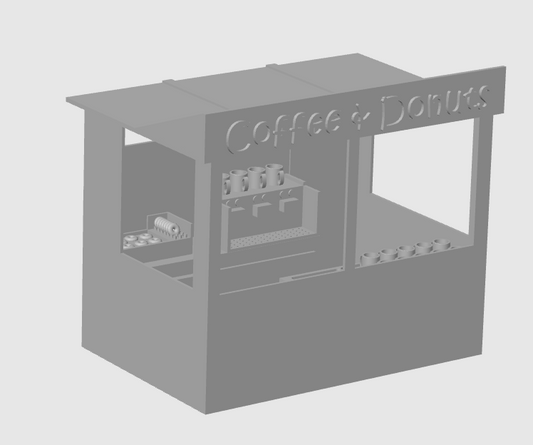 Verkaufsstand Coffee & Donuts 1:32