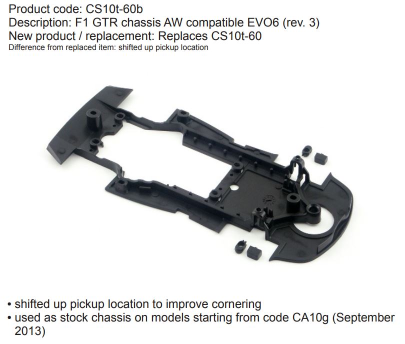 Slot It Fahrwerk McLaren F1 GT-R CS10T-60b
