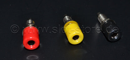 Bananenbuchsenset  Schwarz/Gelb/Rot  4mm