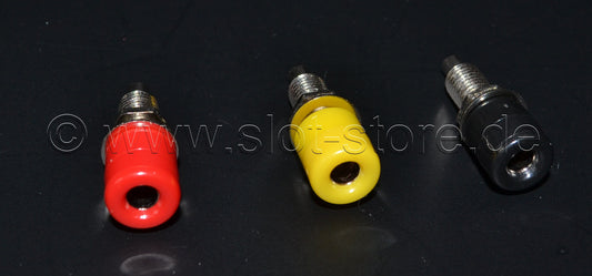Bananenbuchsenset  Schwarz/Gelb/Rot  4mm