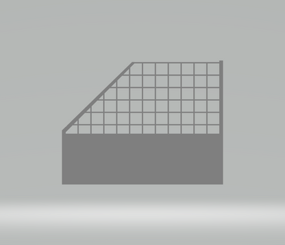 Fangzaun -Basic- Endstück links/Rechts ohne Montageclips (1Stk) FZELROC132