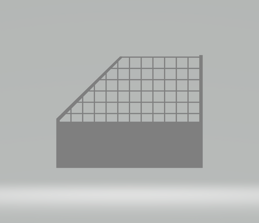 Fangzaun -Basic- Endstück links/Rechts ohne Montageclips (1Stk) FZELROC132