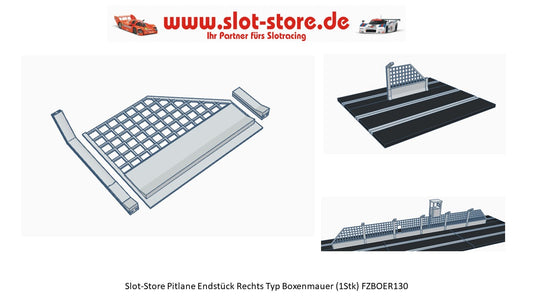 Fangzaun -Pitlane- Endstück Rechts FZBOER130