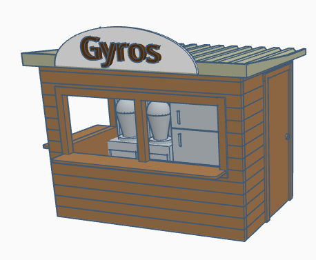 Verkaufsstand -Gyros & Döner - 1:32