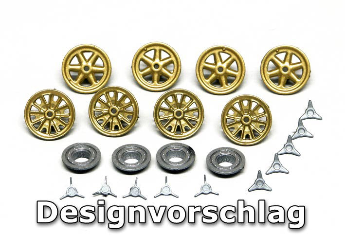 Slot It Felgeneinsätze Ford GT (4Stk) PA46