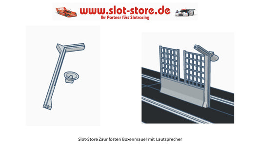 Pfosten -Lautsprecher- Fangzaun -Pitlane-(1Stk) ZFWSBO