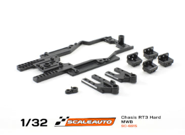 Scaleauto Chassis RT-3 MWB 77-84mm Rev. 3 mit geändertem Leitkielhalter