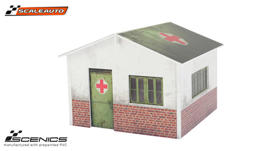 Erste Hilfe-Station (PVC-Hartschaumplatten) mit Überdachung