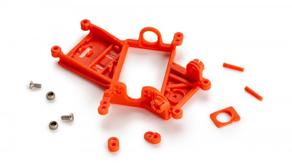 Slot It Motorhalter CH130 Anglewinder EVO6 Offset 1,25mm (Kunststoff) Hart mit Motorhalter für Boxer