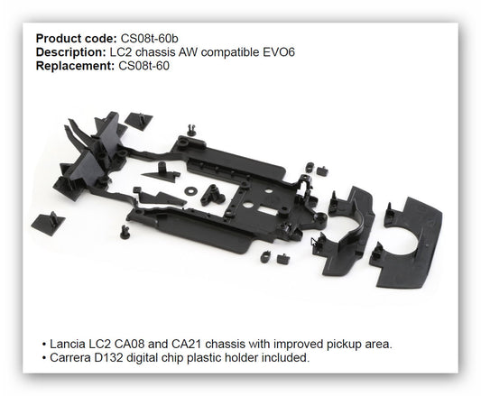 Slot It Fahrwerk Lancia LC2-84 /LC285  CS08T-60B