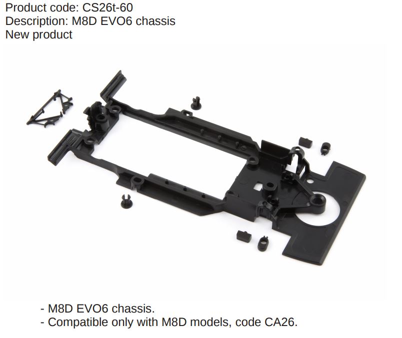 Slot It Fahrwerk McLaren M8D Evo 6 CS26T-60