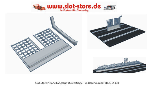 Fangzaun -Pitlane- Durchstieg Typ 2F ZBOD-2-130