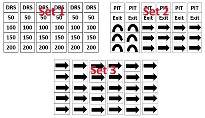 Track Markers / Hinweisschilder Set 3 (10 St.) TMS03