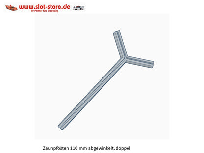 Pfosten -doppelt- für Fangzaun -Basic- (1Stk) ZPFAWD110