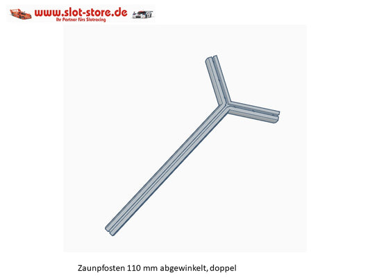 Pfosten -doppelt- für Fangzaun -Basic- (1Stk) ZPFAWD110
